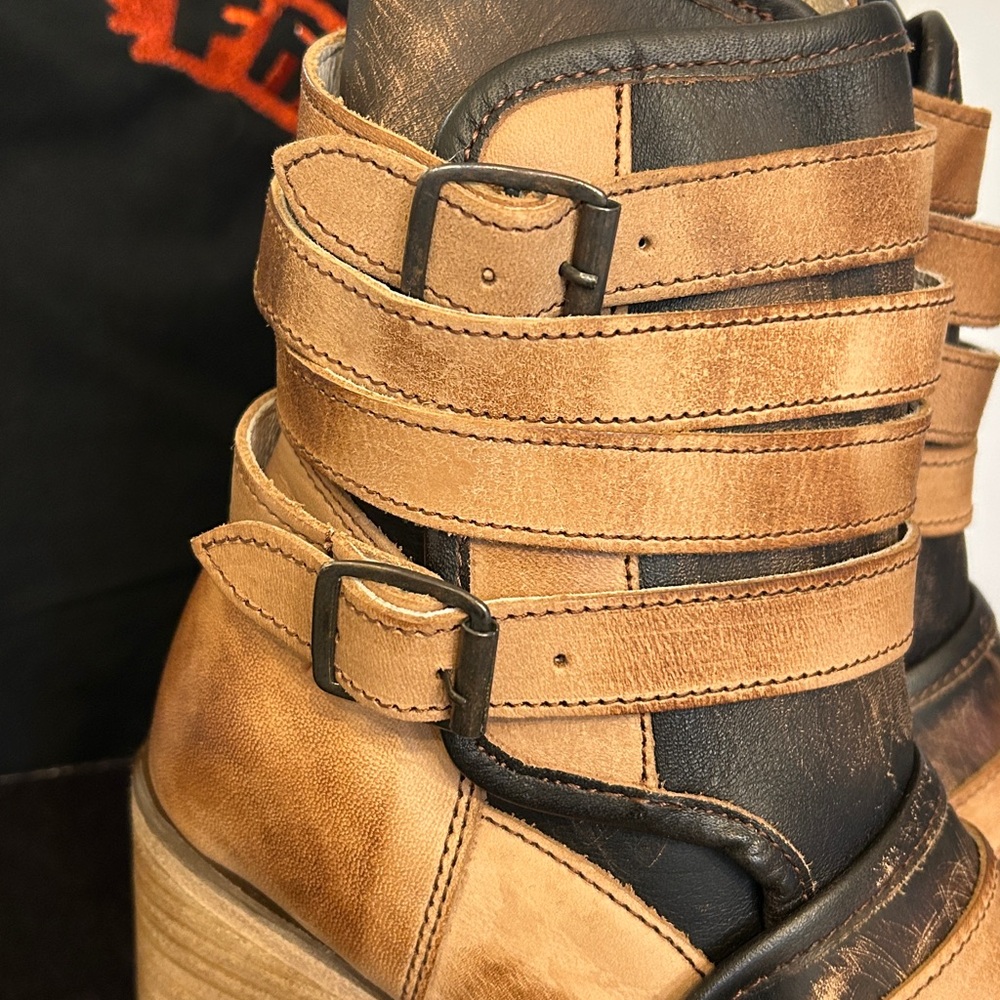 NWT FREEBIRD “DARLIN” Boots in Natural & Black | Size 7 🔥PRICE FIRM !!! - Picture 5 of 14